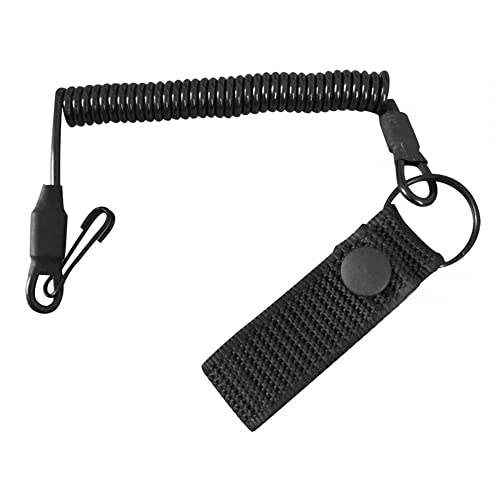 DONGKER Tactical Lanyard, Pistole Spiralkabel, Elastische Handgürtelkette elastischer Schlüssel-Anhänger für Polizeibeamte DONGKER Tactical Lanyard, Pistole Spiralkabel, Elastische Handgürtelkette elastischer Schlüssel-Anhänger für Polizeibeamte von DONGKER