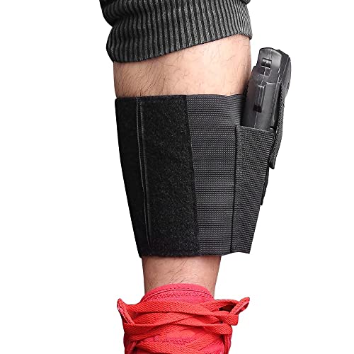 Knöchel Holster, Verdecktes Trage-Knöchelholster, verstellbare elastische Bein-Waffenholster für Männer und Frauen, Rechts- und Linkshänder-Zug Knöchel Holster, Verdecktes Trage-Knöchelholster, verstellbare elastische Bein-Waffenholster für Männer und Frauen, Rechts- und Linkshänder-Zug von DONGKER