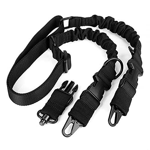 2 bis 1 Punkt Gewehrriemen, verstellbar Gun Sling Trageriemen, Taktisches Gewehr Bungee Sling mit Schnalle für Jagd Schießen,Freien,Militärtraining 2 bis 1 Punkt Gewehrriemen, verstellbar Gun Sling Trageriemen, Taktisches Gewehr Bungee Sling mit Schnalle für Jagd Schießen,Freien,Militärtraining von DONGKER