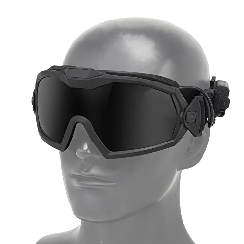 Airsoft Schutzbrille für Brillenträger, UV-Schutz Militär Alpha-Sonnenbrille, Taktische Airsoft-Brille mit 1 austauschbaren Gläsernfür Männer und Frauen beim Laufen, Radfahren, Skifahren, Angeln Airsoft Schutzbrille für Brillenträger, UV-Schutz Militär Alpha-Sonnenbrille, Taktische Airsoft-Brille mit 1 austauschbaren Gläsernfür Männer und Frauen beim Laufen, Radfahren, Skifahren, Angeln von DONGKER