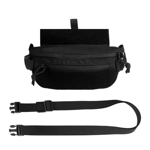 Drop Down Pouch für Tactical Weste, Bauchtasche für Plattenträger, Taktische Drop Dangler-Tasche mit Hoop und Loop für Chest Rig Weste von DONGKER