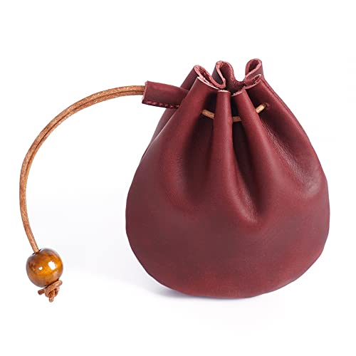 DONGKER Lederbeutel, Vintage Münzbeutel, Leder Retro Münzbörse Portemonnaie Ledergeldbeutel Geldbörse Kleingeldbörse Schlüssel Etui mit Kordelzug für Männer, Frauen DONGKER Lederbeutel, Vintage Münzbeutel, Leder Retro Münzbörse Portemonnaie Ledergeldbeutel Geldbörse Kleingeldbörse Schlüssel Etui mit Kordelzug für Männer, Frauen von DONGKER