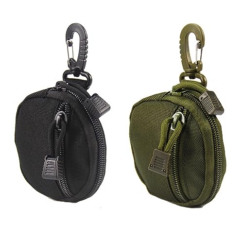 Tactical Coin Purse, 2 Stück Taktische Geldbörse, Hängende EDC-Beutel mit Haken für Münz-Headset-Schlüsselanhänger Tactical Coin Purse, 2 Stück Taktische Geldbörse, Hängende EDC-Beutel mit Haken für Münz-Headset-Schlüsselanhänger von DONGKER