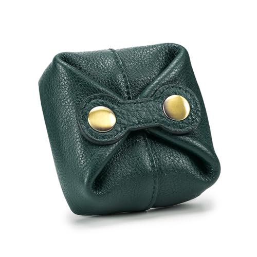 Mini Münzbeutel, Leder Kleingeldbörse, Mini Geldbörse Münzbörse Portemonnaie Kleiner Geldbeutel mit Druckknopfverschluss für Männer und Frauen Mini Münzbeutel, Leder Kleingeldbörse, Mini Geldbörse Münzbörse Portemonnaie Kleiner Geldbeutel mit Druckknopfverschluss für Männer und Frauen von DONGKER