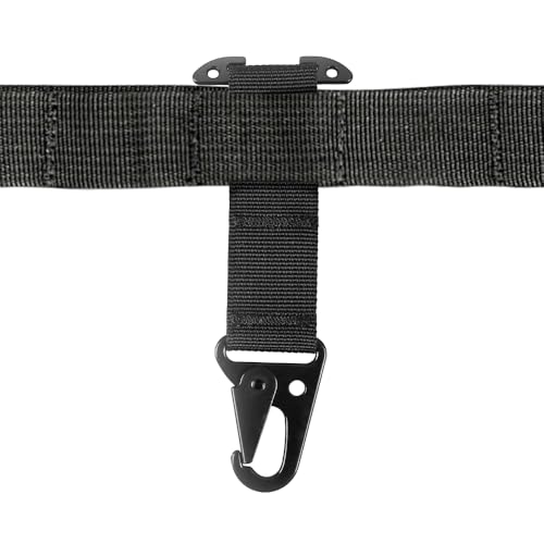 Molle Belt Clip, 1 Stück Taktischer T-Mount Gürtelclip, Tactical Gear Molle Clash Hook für Handschuhe und Schlüsselanhänger Molle Belt Clip, 1 Stück Taktischer T-Mount Gürtelclip, Tactical Gear Molle Clash Hook für Handschuhe und Schlüsselanhänger von DONGKER