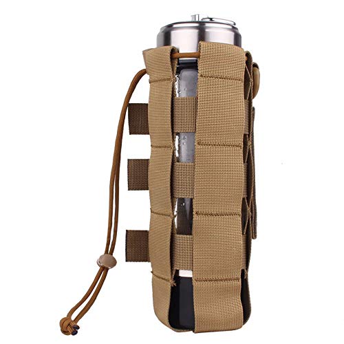 Molle Flaschenhalter mit Kordelzug,0.5L-2.5L Wasserflasche Beutel von DONGKER