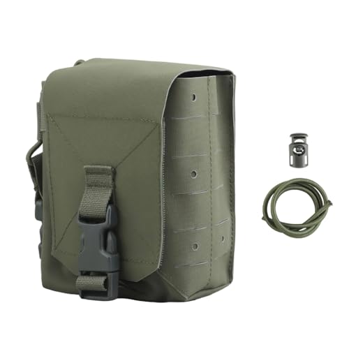 Molle Sub Pouch, Multifunktionale Taktische 5,56 Magazintasche, Große Walkie-Talkie-Tragetasche Funkgeräte-Aufbewahrungstasche magischem Aufkleber-Design für Dienstgürtelweste von DONGKER