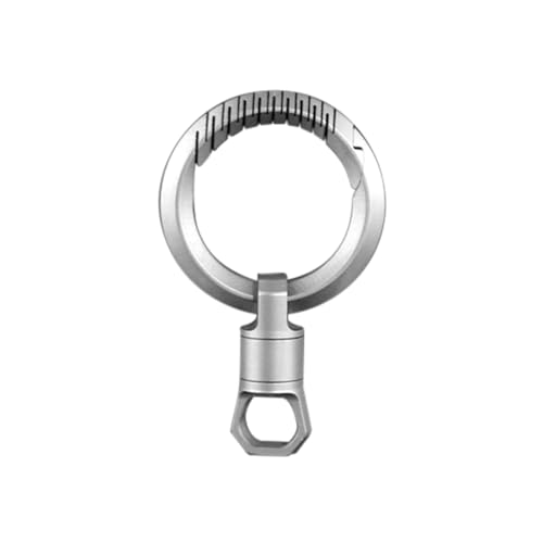 Schlüsselanhänger-Ring, Titan Karabinerhaken für Schlüssel, 360° drehbare Karabinerschlüsselhalter mit Schnellverschluss für die Jagd, Wandern, Camping, den täglichen Gebrauch Schlüsselanhänger-Ring, Titan Karabinerhaken für Schlüssel, 360° drehbare Karabinerschlüsselhalter mit Schnellverschluss für die Jagd, Wandern, Camping, den täglichen Gebrauch von DONGKER