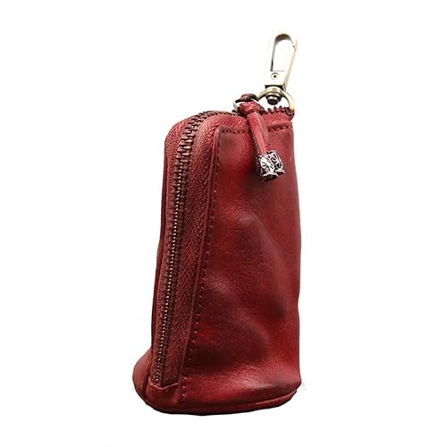 DONGKER Leder Schlüsseltasche, Mittelalterliches Autoschlüsselhalter Münztasche Schlüsselanhänger-Geldbörse mit Reißverschluss für Outdoor-Aktivitäten, Reisen, Business DONGKER Leder Schlüsseltasche, Mittelalterliches Autoschlüsselhalter Münztasche Schlüsselanhänger-Geldbörse mit Reißverschluss für Outdoor-Aktivitäten, Reisen, Business von DONGKER