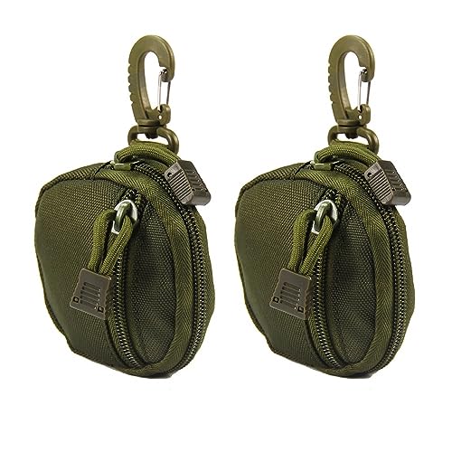 Tactical Coin Purse, 2 Stück Taktische Geldbörse, Hängende EDC-Beutel mit Haken für Münz-Headset-Schlüsselanhänger Tactical Coin Purse, 2 Stück Taktische Geldbörse, Hängende EDC-Beutel mit Haken für Münz-Headset-Schlüsselanhänger von DONGKER