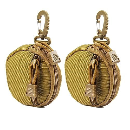 Tactical Coin Purse, 2 Stück Taktische Geldbörse, Hängende EDC-Beutel mit Haken für Münz-Headset-Schlüsselanhänger Tactical Coin Purse, 2 Stück Taktische Geldbörse, Hängende EDC-Beutel mit Haken für Münz-Headset-Schlüsselanhänger von DONGKER