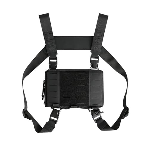 Taktische Brusttasche, Tactical Chest Rig Pack für Männer, wasserdichte Kampf Brustpackung mit verstellbarem Schultergurt zum Laufen, Wandern, Spazierengehen, Jagen, Angeln von DONGKER