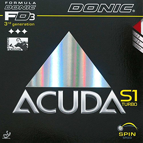 DONIC Belag Acuda S1 Turbo, schwarz, 2,0 mm DONIC Belag Acuda S1 Turbo, schwarz, 2,0 mm von DONIC