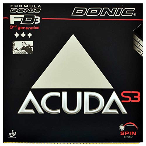 Tischtennis Holz Donic Acuda S3, Schwarz, MAX Tischtennis Holz Donic Acuda S3, Schwarz, MAX von DONIC
