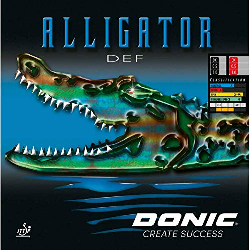 DONIC Belag Alligator DEF, schwarz, 1,0 mm von DONIC