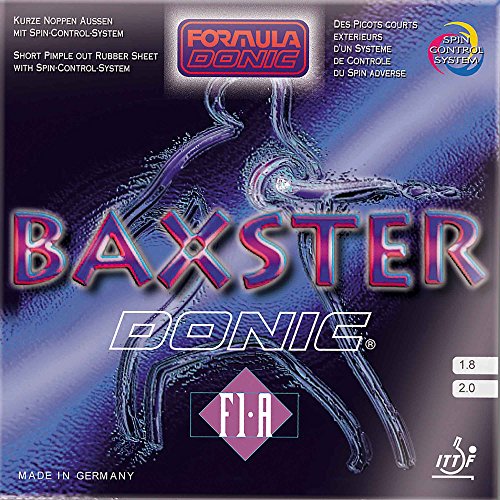DONIC Belag Baxster F1-A, rot, 1,8 mm DONIC Belag Baxster F1-A, rot, 1,8 mm von DONIC