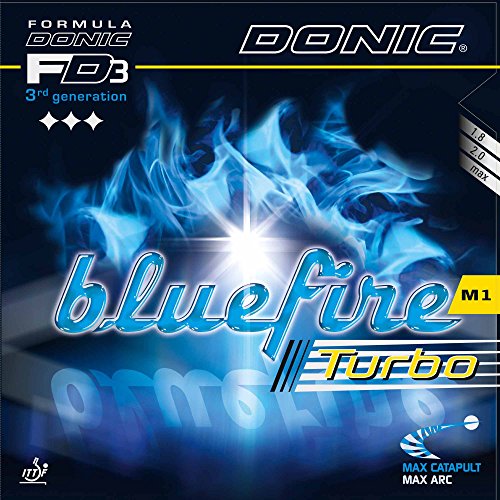 DONIC Belag Bluefire M1 Turbo, rot, 2,3 mm DONIC Belag Bluefire M1 Turbo, rot, 2,3 mm von DONIC