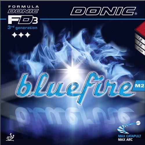 DONIC Belag Bluefire M2 Farbe 2,3 mm, schwarz, Größe 2,3 mm, schwarz von DONIC