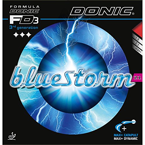 DONIC Belag Bluestorm Z1 Farbe 2,1 mm, schwarz, Größe 2,1 mm, schwarz von DONIC