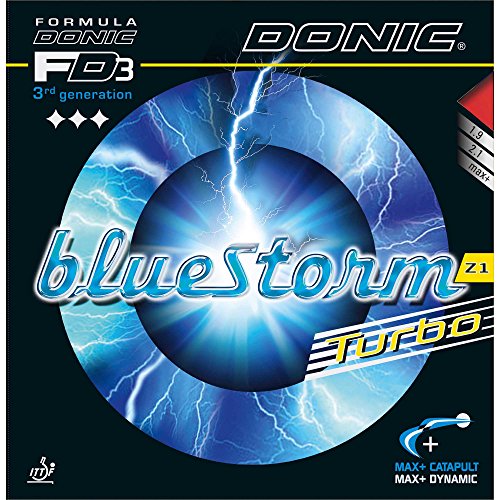 DONIC Belag Bluestorm Z1 Turbo, rot, 2,1 mm DONIC Belag Bluestorm Z1 Turbo, rot, 2,1 mm von DONIC