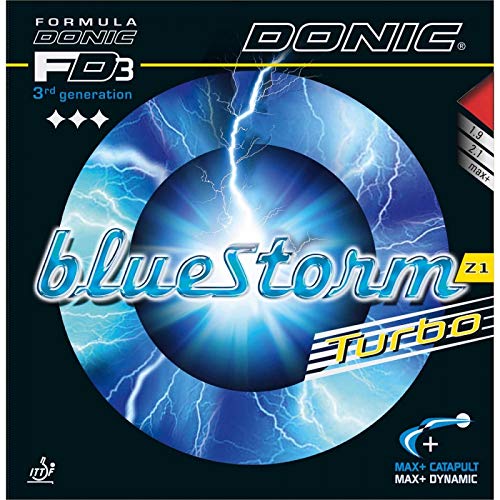 DONIC Belag Bluestorm Z1 Turbo Farbe 2,1 mm, schwarz, Größe 2,1 mm, schwarz DONIC Belag Bluestorm Z1 Turbo Farbe 2,1 mm, schwarz, Größe 2,1 mm, schwarz von DONIC