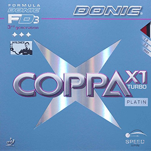 DONIC Belag Coppa X1 Turbo Platin, rot, 2,3 mm DONIC Belag Coppa X1 Turbo Platin, rot, 2,3 mm von DONIC