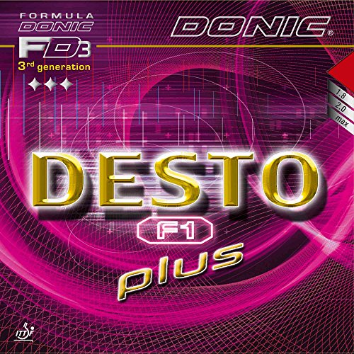 DONIC Belag Desto F1 Plus, rot, 2,3 mm von DONIC