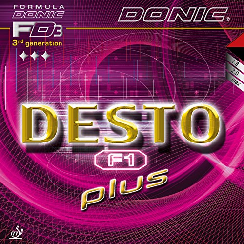 DONIC Belag "Desto F1 Plus", schwarz, 2,0 mm von DONIC