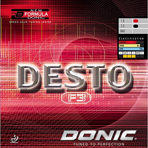 DONIC Belag Desto F3, blau, 1,8 mm DONIC Belag Desto F3, blau, 1,8 mm von DONIC