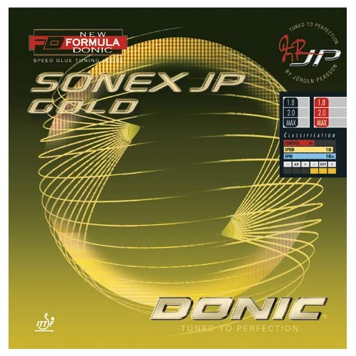DONIC Belag Sonex JP Gold Farbe 2,3 mm, schwarz, Größe 2,3 mm, schwarz DONIC Belag Sonex JP Gold Farbe 2,3 mm, schwarz, Größe 2,3 mm, schwarz von DONIC