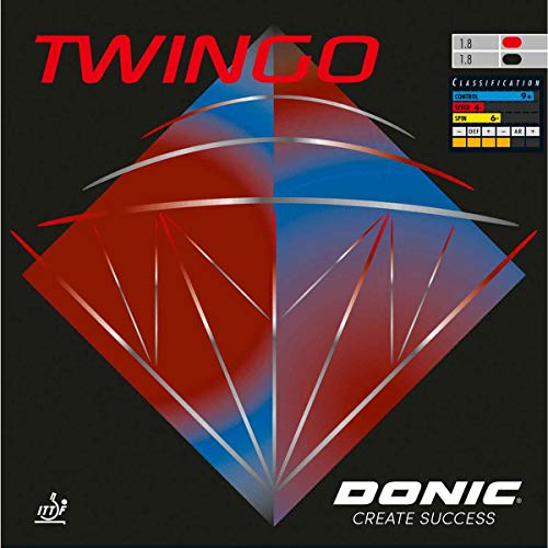 DONIC Belag Twingo, rot, 1,8 mm DONIC Belag Twingo, rot, 1,8 mm von DONIC