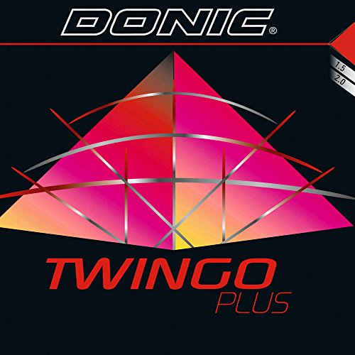 DONIC Belag Twingo Plus Farbe 1,5 mm, rot, Größe 1,5 mm, rot von DONIC