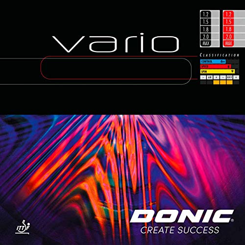 DONIC Belag Vario, schwarz, 1,2 mm von DONIC