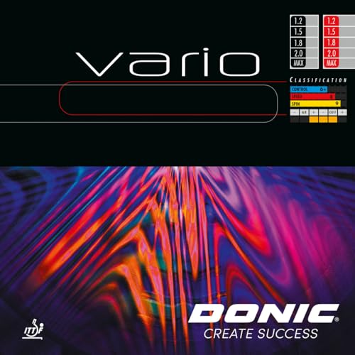 DONIC Belag Vario Schwarz 1,5 mm DONIC Belag Vario Schwarz 1,5 mm von DONIC