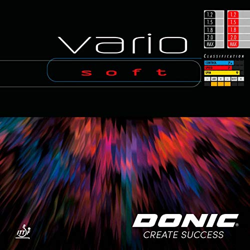 DONIC Belag Vario Soft, rot, 1,5 mm DONIC Belag Vario Soft, rot, 1,5 mm von DONIC