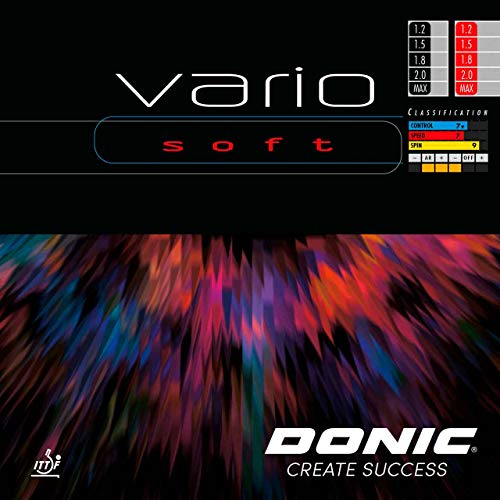 DONIC Belag Vario Soft, rot, 1,5 mm von DONIC