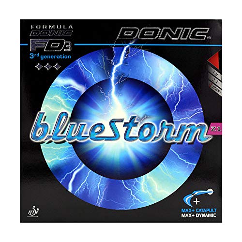 DONIC BlueStorm Z1 Tischtennis Gummi, rot, max+ DONIC BlueStorm Z1 Tischtennis Gummi, rot, max+ von DONIC