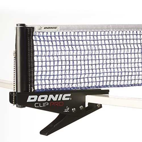 DONIC Unisex – Erwachsene Clip Pro Tischtennis-Netz, schwarz-blau, 22x4,4x24cm DONIC Unisex – Erwachsene Clip Pro Tischtennis-Netz, schwarz-blau, 22x4,4x24cm von DONIC