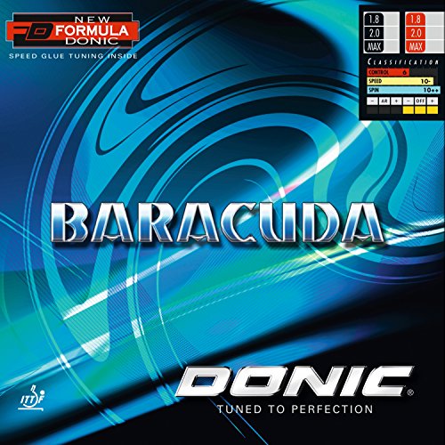 DONIC Belag Baracuda Farbe 2,0 mm, rot, Größe 2,0 mm, rot DONIC Belag Baracuda Farbe 2,0 mm, rot, Größe 2,0 mm, rot von DONIC