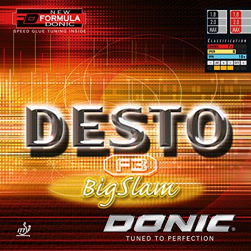 Donic Belag Desto F3 BigSlam, rot, 2.0 mm von DONIC