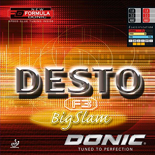 Donic Belag Desto F3 BigSlam, schwarz, 2,0 mm von DONIC