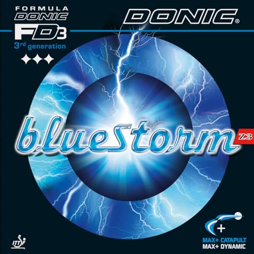Donic BlueStorm Z3 Tischtennis Gummi, rot, 1,9mm von DONIC