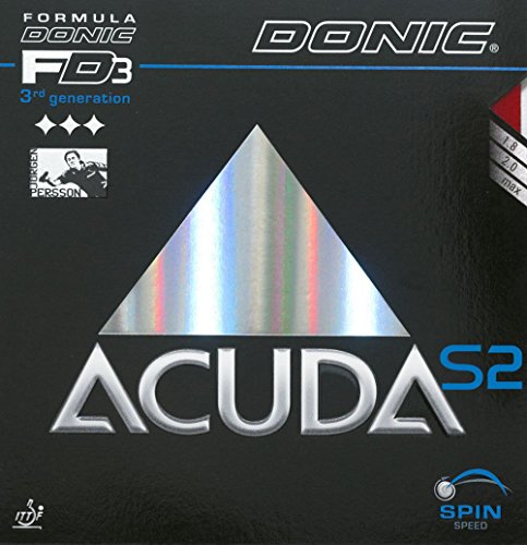 Donic Rubber Acuda S2, 2 mm, Red and Black Donic Rubber Acuda S2, 2 mm, Red and Black von DONIC