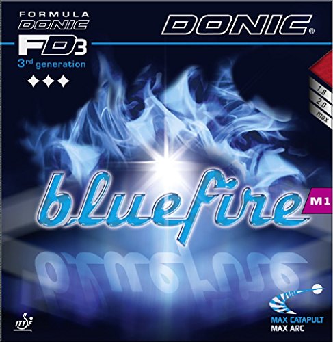 Donic Rubber Bluefire M1, 2 mm, Red and black Donic Rubber Bluefire M1, 2 mm, Red and black von DONIC