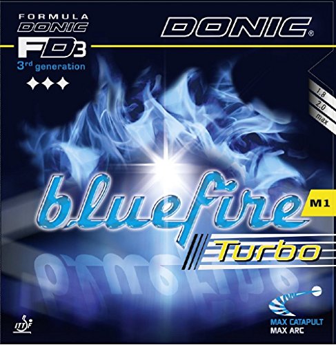 Donic Rubber Bluefire M1 Turbo, 2 mm, Red Donic Rubber Bluefire M1 Turbo, 2 mm, Red von DONIC