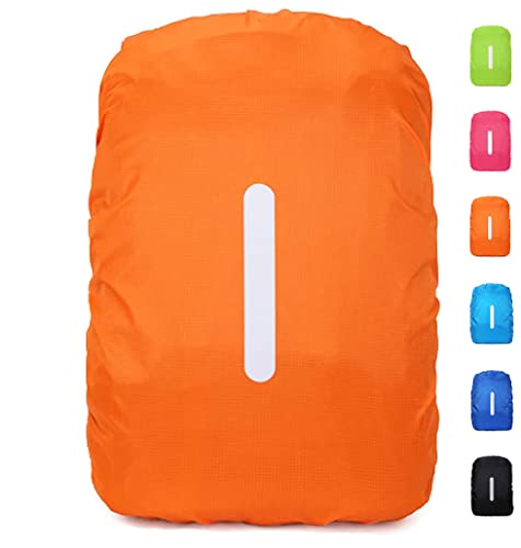1 Pack Reflektierende Rucksack Regenschutz, Wasserdichte Regenschutz Rucksack, Reflektierende Regenhülle Rucksack aus Polyester, Wasserdichte Rucksackhülle für Outdoor, Wandern, Reiten, Klettern 1 Pack Reflektierende Rucksack Regenschutz, Wasserdichte Regenschutz Rucksack, Reflektierende Regenhülle Rucksack aus Polyester, Wasserdichte Rucksackhülle für Outdoor, Wandern, Reiten, Klettern von DONJIM