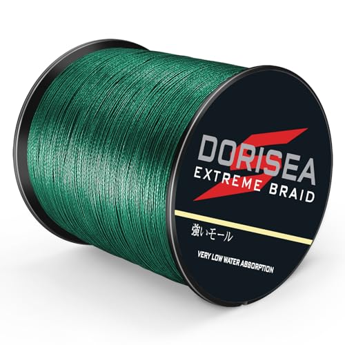 DORISEA Extreme Braid geflochtene Angelschnur, 100 % PE, 1000 m, 2,7–227 kg getestet von Dorisea