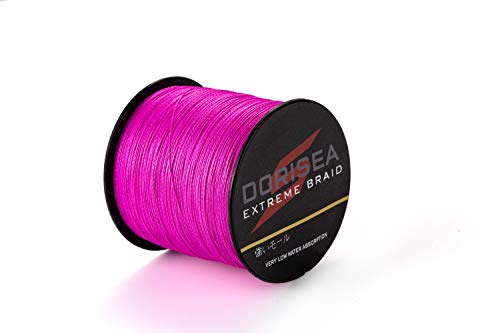 Dorisea Extreme Braid geflochtene Angelschnur, 100% PE, 300 m, 2,7–136 kg getestet, Rosa, 36,3 kg/0,48 mm Dorisea Extreme Braid geflochtene Angelschnur, 100% PE, 300 m, 2,7–136 kg getestet, Rosa, 36,3 kg/0,48 mm von Dorisea