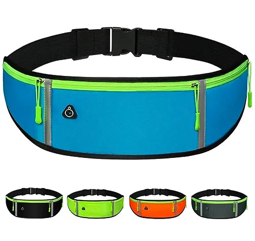 DORNNA® Laufgürtel für Handy – Lauftasche mit Elastischem Bund für Herren und Frauen, Hüfttasche, Sportgürtel, Running Belt zum Joggen, Laufen, Sport, Fitness. (Blau) von DORNNA