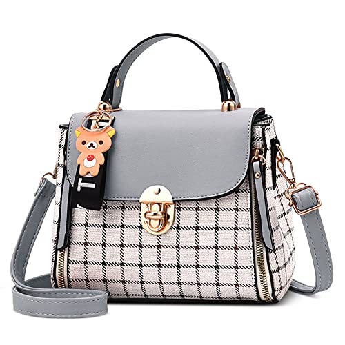 DORRISO Damen Handtasche Niedlich Leichte Umhängetasche Kleine Schultertasche Casual Reise Mädchen Handtasche PU Leder Crossbody Bag DORRISO Damen Handtasche Niedlich Leichte Umhängetasche Kleine Schultertasche Casual Reise Mädchen Handtasche PU Leder Crossbody Bag von DORRISO